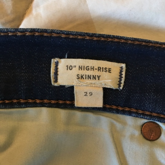 Madewell 10" Classic High-Rise Durable Quality Stylish Timeless Skinny Jeans - Picture 7 of 7